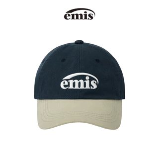 EMIS -NEW LOGO MIX BALL CAP(RENEWAL)(BEIGE/BLACK,BEIGE/BLUE,BEIGE/BROWN ,BEIGE/GREEN,BEIGE/NAVY ,BEIGE/RED ,BEIGE/WINE)