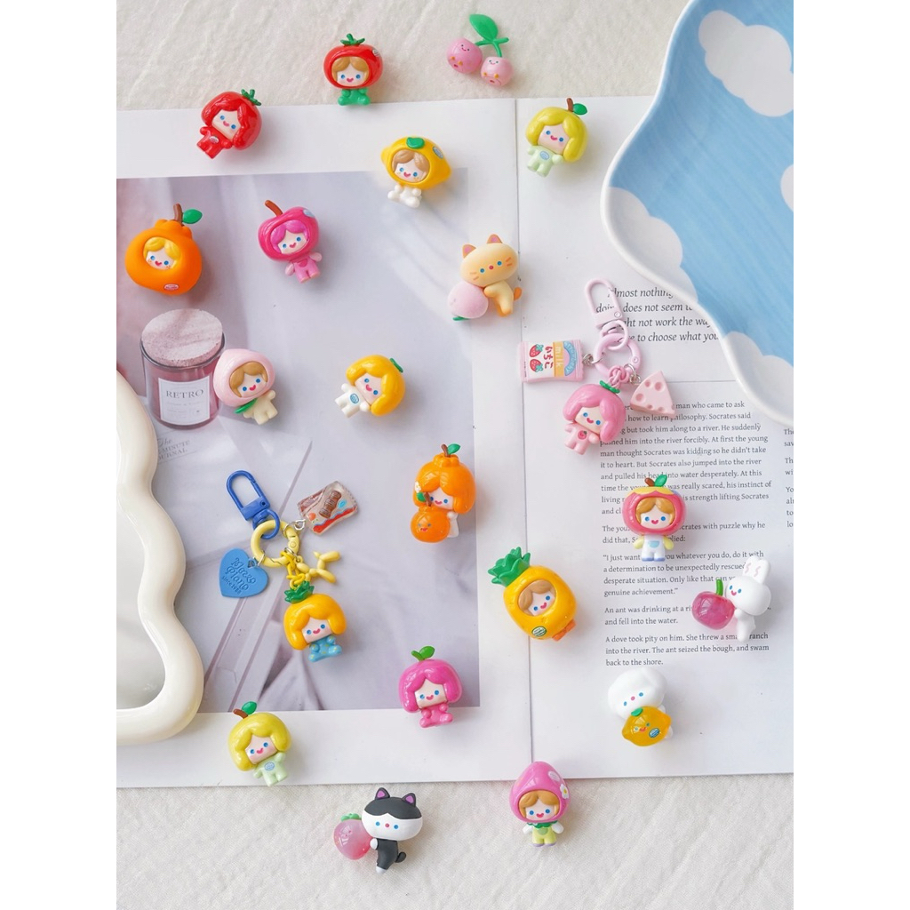 [พร้อมส่งระบุตัว] CELL RICO Happy Friend With Me Everywhere In The Fruit มินิบีนน้องริโค่ผลไม้มาแล้ว🍎🍒🍓