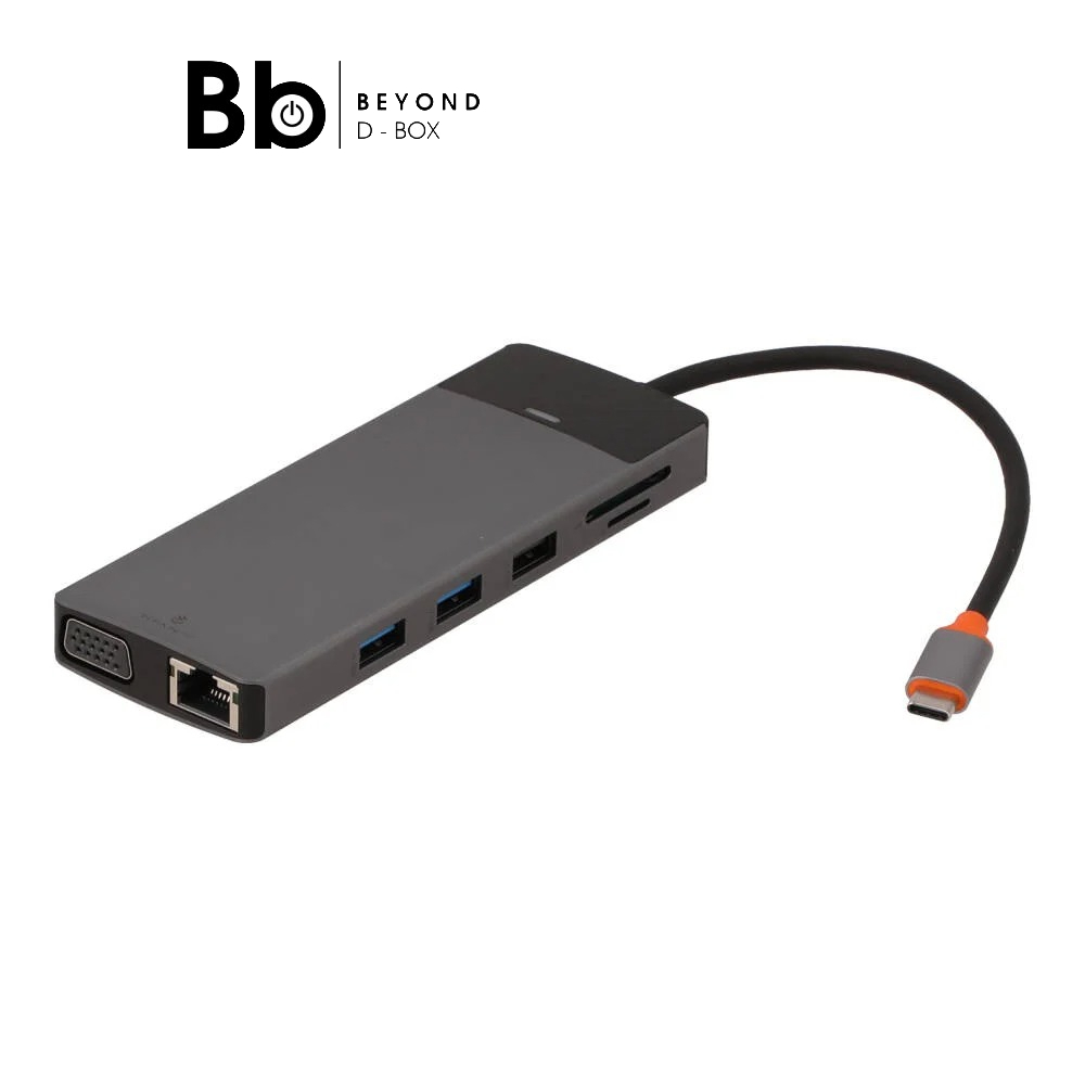 TITANV Port Hub 12-in-1 Type-C (TI-HB004) Gray by BB Beyond D-Box