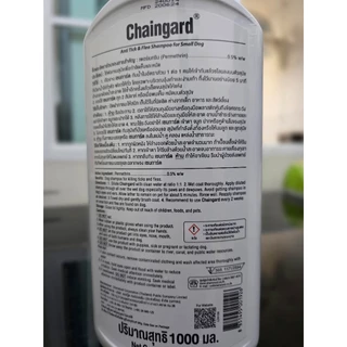 Chaingard แชมพูสุนัข เชนการ์ด ขนาด 1000 ml กำจัดเห็บหมัดสุนัข สำหรับสุนัขพันธุ์ใหญ่ สุนัขพันธุ์เล็ก