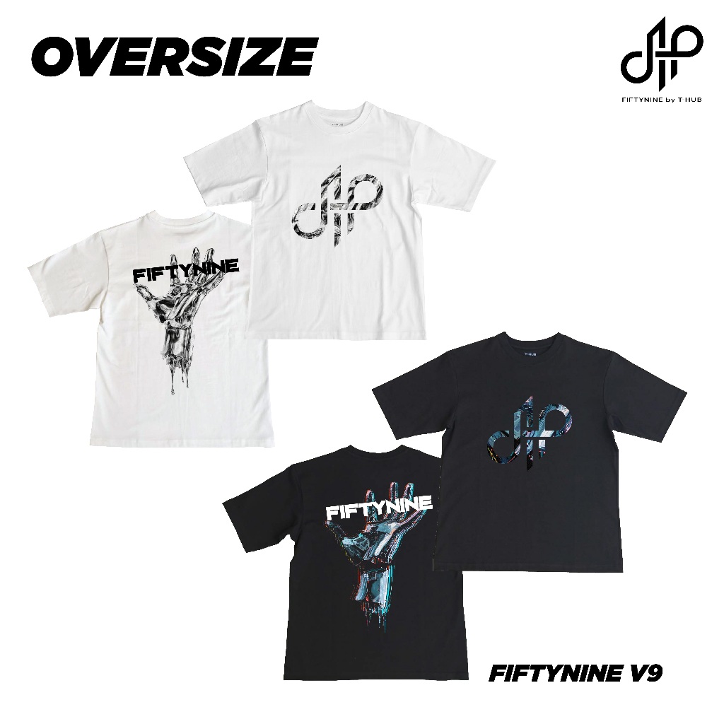 FIFTYNINE OVERSIZE T-SHIRT -llX(โลโก้ยาง)
