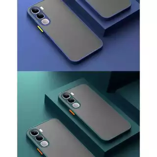 เคสขอบสี หลังแบบด้าน สำหรับ Vivo Y19s Y200 5G Y21D Y31 5G เคสโทรศัพท์กันกระแทก ขอบสีหลังด้าน