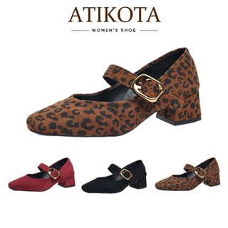 Atikota รองเท้าแฟชั่นส้นสูงสำหรับผู้หญิง ใส่สบาย หรูหรา