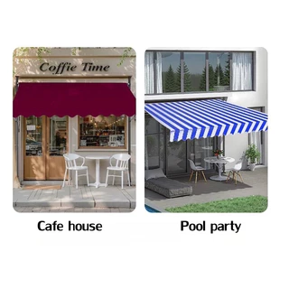 Outdoor awnings กันสาดตั้งตรง กันสาดพับเก็บได้ แนวตั้งปรับได้ ติดง่ายไม่ต้องเจาะผนัง กันสาดระเบียงบ้าน คอนโด