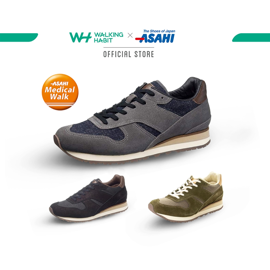 Asahi Medical Walk (Men's) รองเท้าสุขภาพเซฟเข่า เดินหมื่นก้าวก็ไม่ปวดเท้า [AMW-RW M006]