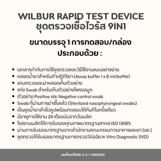 【ชุดตรวจ 9 โรค】ชุดทดสอบ Wilbur 9 in 1 ตรวจหาเชื้อ 9 สายพันธุ์ Covid-19 ไข้หวัดใหญ่ A+B hMPV RSV+ADV HPIV ไมโครพาสม่า