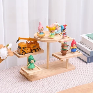 【พร้อมส่ง】ชั้นวางโมเดลไม้ ชั้นวาง Art Toy Popmart Labubu ชั้นวางฟิกเกอร์ ฐานเป็นไม้ แข็งแรง ตั้งโชว์ของสะสม ประกอบง่าย