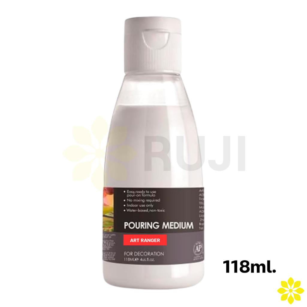 ART RANGERS POURING MEDIUM 118ml. อาร์ทติสเกรด สื่อผสมเพิ่มความเหลวให้เนื้อสีอะคริลิค พอลลิ่งมีเดียม PM118 RUJI Official