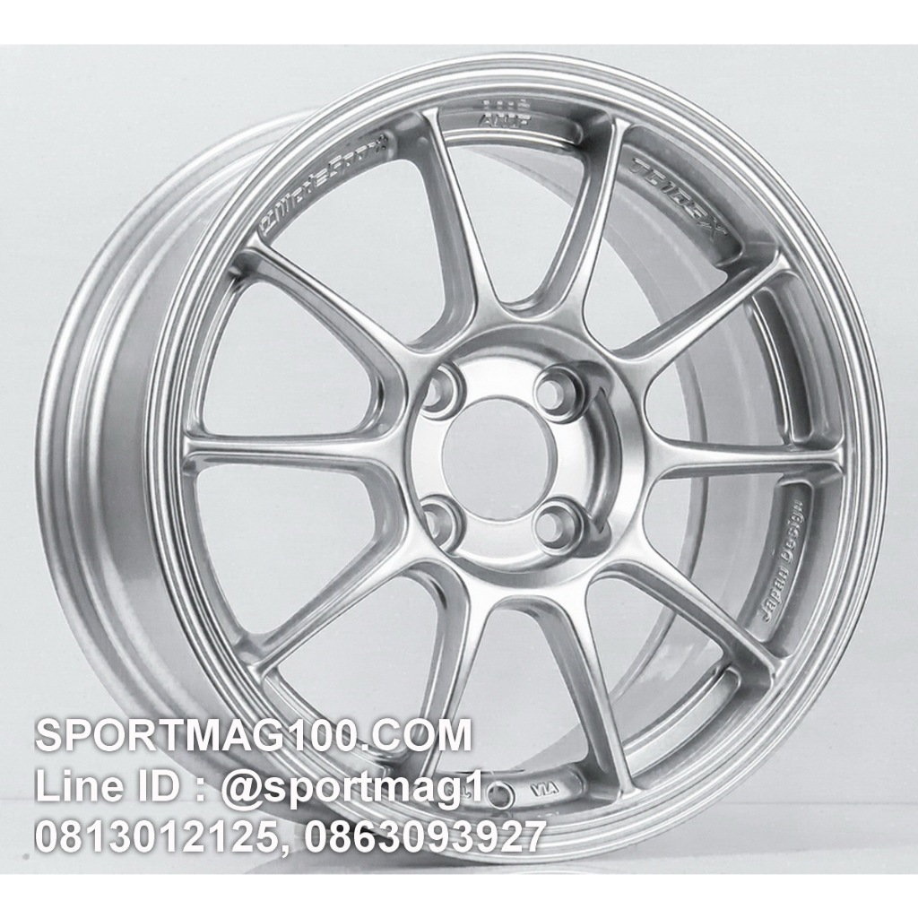 ล้อแม็กซ์ FlowForming AOW TC105X ขอบ15นิ้ว 4รู100 สีไฮเปอร์ซิลเวอร์ กว้าง7นิ้ว Offset35 [22084]