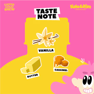 ((Kate & Kim)) "Vanilla" กาแฟสกัดเย็นแบบเข้มข้น กลิ่น "วานิลลา" Cold Brew Concentrate 1 ลิตร