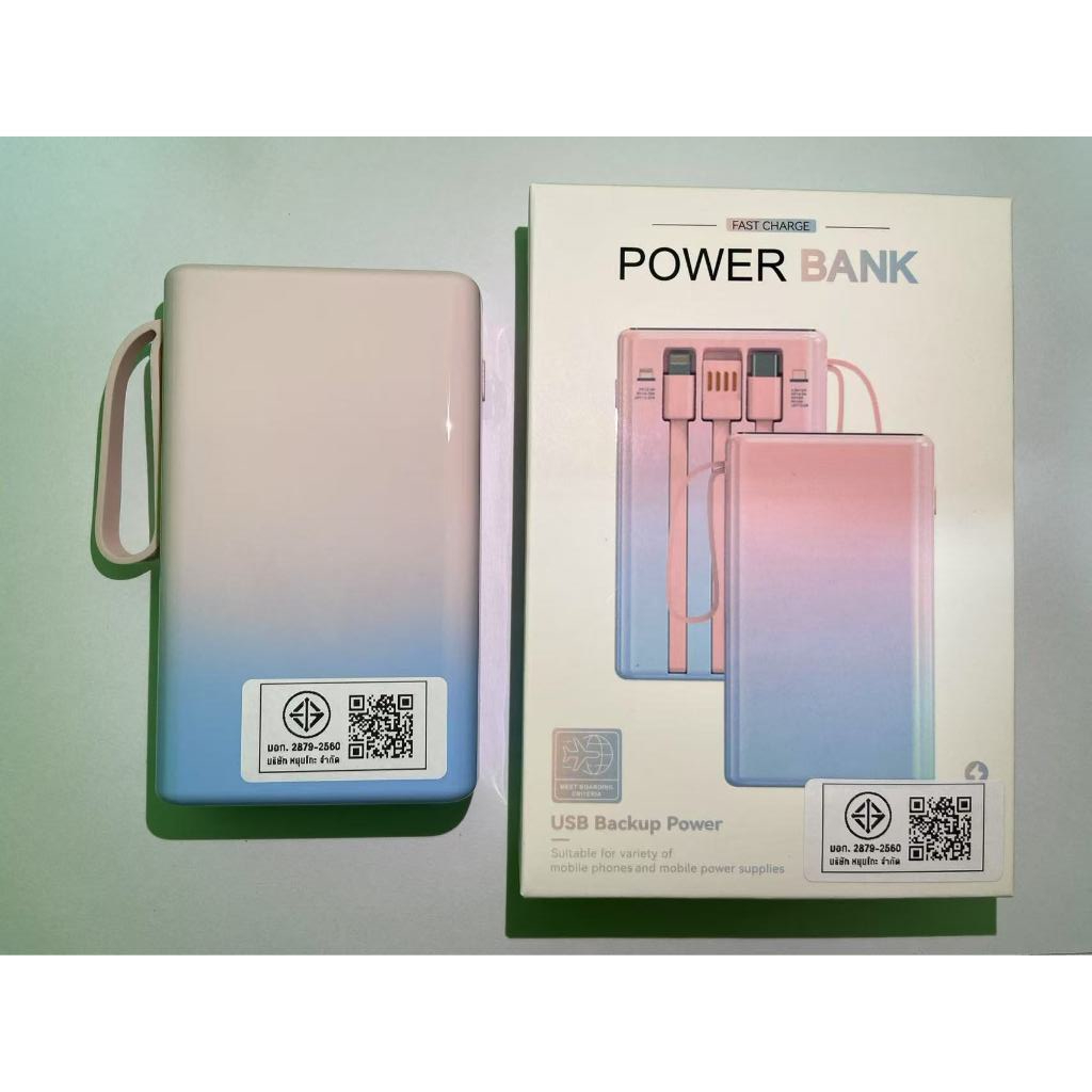 พาวเวอร์แบงค์ 30000mAh PD22.5W 2เอาต์พุต2 อินพุต แบตสำรองไร้สาย ใช้กับโทรศัพท์ทุกรุ่น - รูปที่ 7