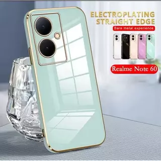 เคสโทรศัพท์ Oppo Realme C61 C63 C65 C67 C51 C53 C55 C30 C30S C33 C12 C15 C25 Realme Note50 Note60 เคส ขอบตรง ป้องกันเลนส