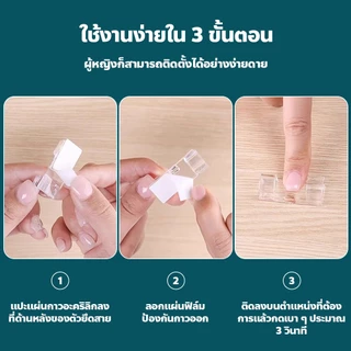 F2C ที่เก็บสายไฟ สายเคเบิล ตัวยึดแบบคงที่ สำหรับจัดระเบียบสายไฟ