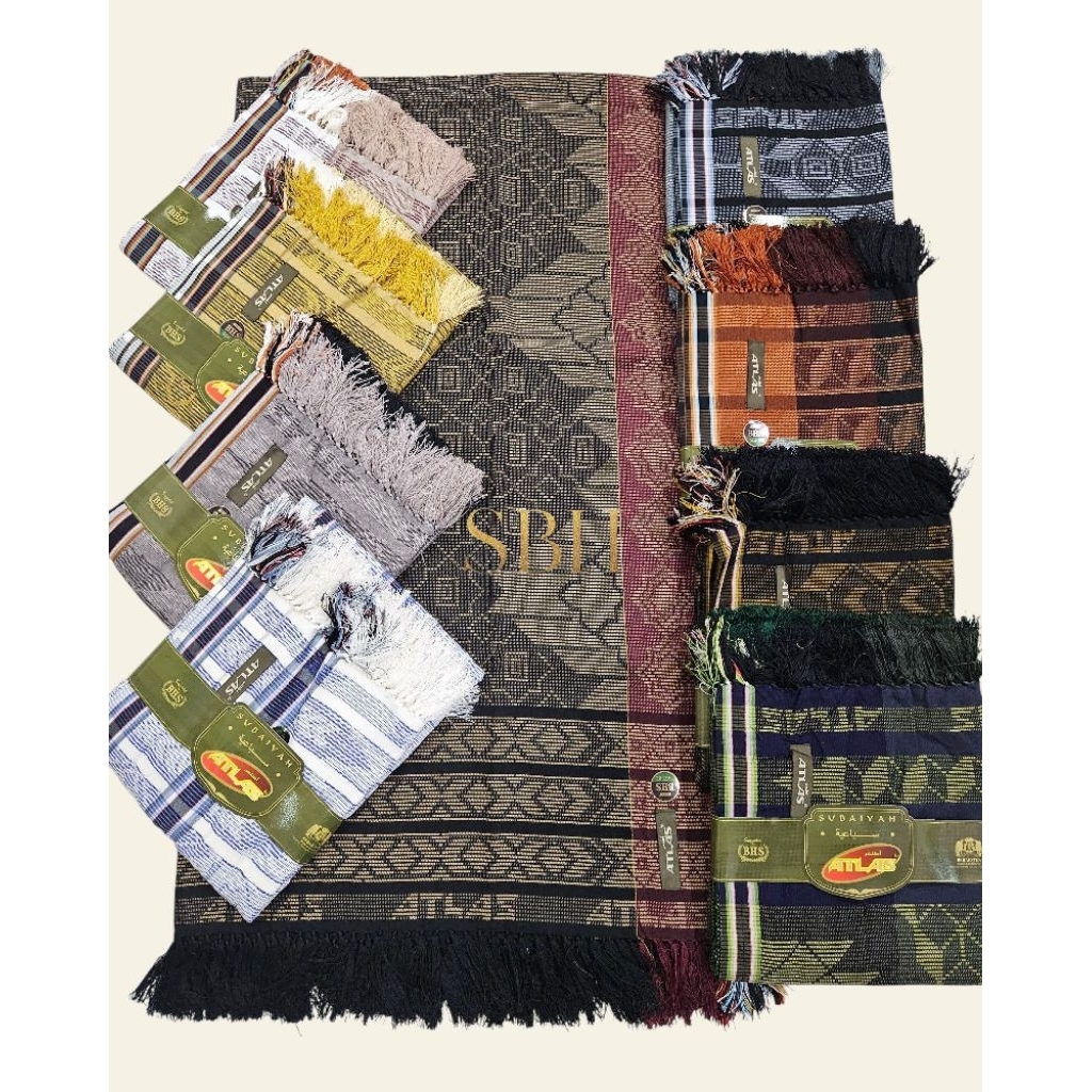 SARBA, SUBAIYAH  BHS/ATLAS/ALMAS  ผ้าริดาฮ์ หรือ ซัรบาฮ์ พรมละหมาด