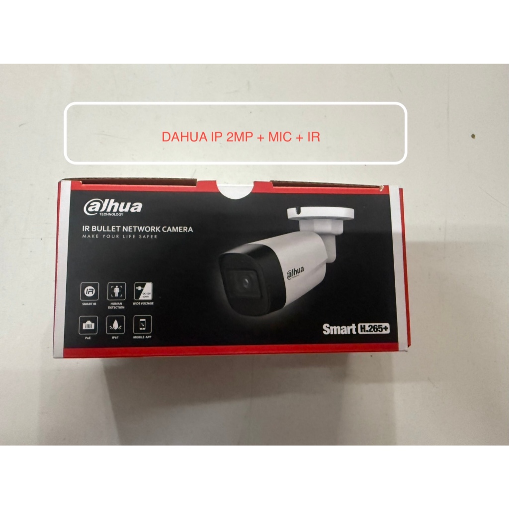 กล้องวงจรปิด IP Dahua DH-IPC-HFW1230C-A (IP กระบอก 2 MP มีไมค์)