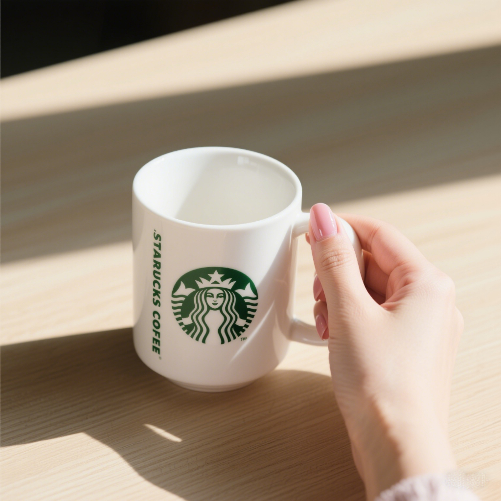 STARBUCK แก้วกาแฟ แก้วกาแฟสตาร์บัค เซรามิก 450ml น่ารัก แถมช้อน เหมาะกับสายคาเฟ่ ส่งภายใน8ชั่วโมง