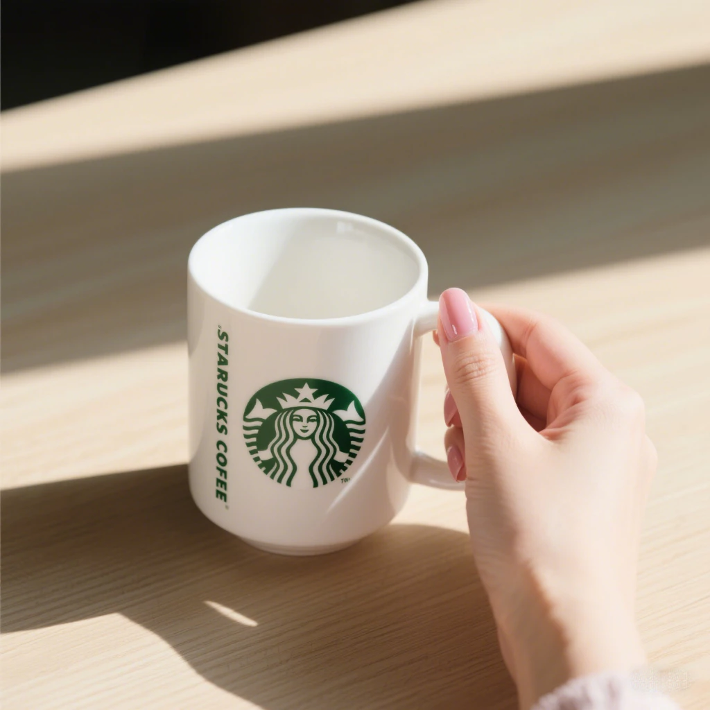 แก้วกาแฟสตาร์บัค เซรามิก 450ml พร้อมช้อน