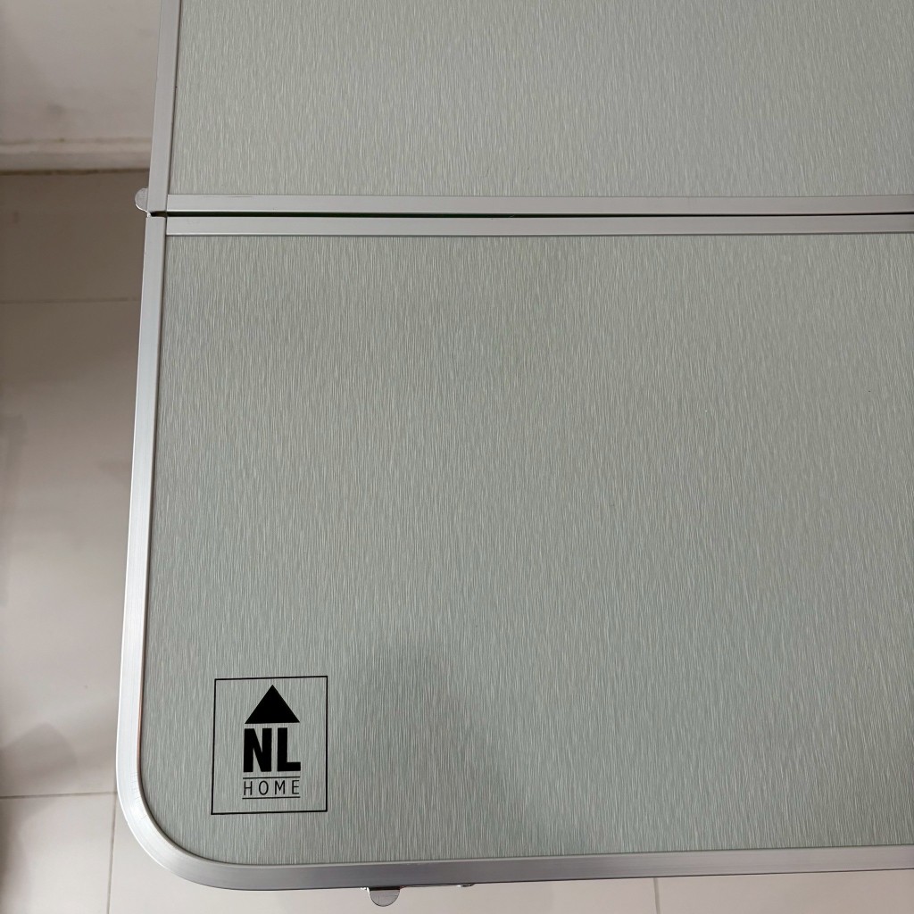 ชุดโต๊ะปิคนิคอลูมิเนียม พับได้ แถมม้านั่งยาว 2 ตัว สีเทา Foldable Picnic Table ZZ1PC1858 / NL HOME - รูปที่ 2