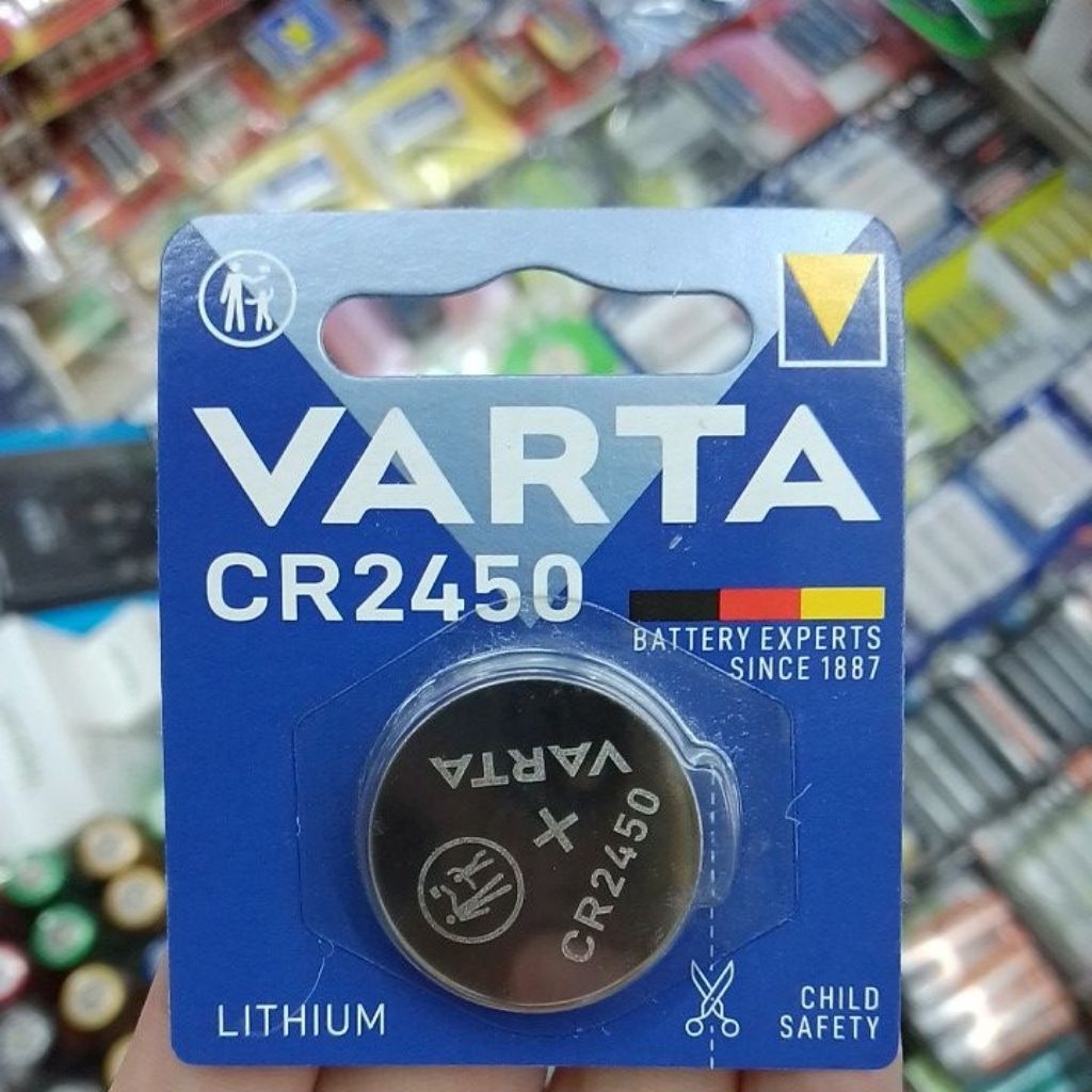 ถ่าน Varta CR2450 Lithium 3V แพคเดี่ยว 1ก้อน ของใหม่ ของแท้ แบรนด์เยอรมัน