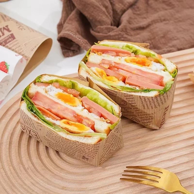 BLIVO กระดาษห่อแซนวิช (100ใบ/แพ็ค)ขนาด 28*38 ซม. ห่อเบอร์เกอร์ เบเกอรี่ ห่ออาหาร และรองอาหาร - รูปที่ 5