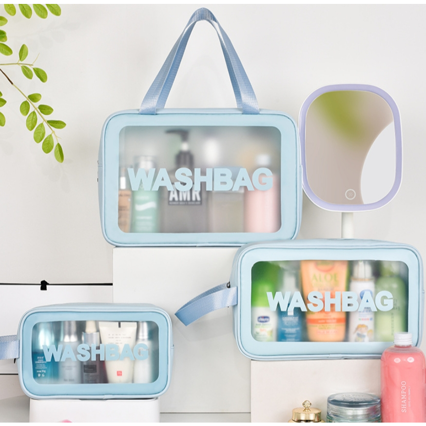 กระเป๋าเก็บเครื่องสำอางค์ มีซิป กันน้ำได้ รุ่น HL-1728