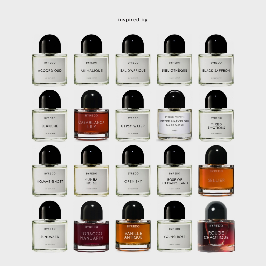 Byredo น้ำหอมแนวกลิ่น ไบรีโด Blanche Gypsy Water Mojave Ghost Black Saffron Bal d'Afrique Emotions