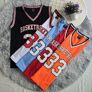 เสื้อกล้ามบาส เสื้อบาสแขนกุดสกรีนลาย ใส่ได้ทั้งชายและหญิง(แบ…