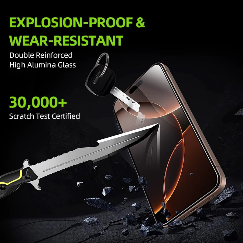 ฟิล์มติดหน้าจอไร้ฝุ่นสำหรับ iPhone17Promax air 16 รุ่นใหม่ 15/13 ด้านแบบเต็มจอความคมชัดสูง กันการมองจากด้านข้ ip11/XS thumbnail 6
