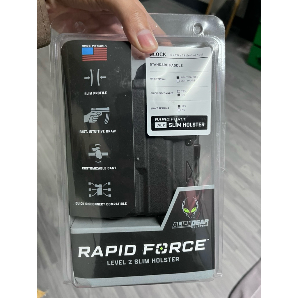Rapid Force Level 2 Slim Alien Gear Holsters g19