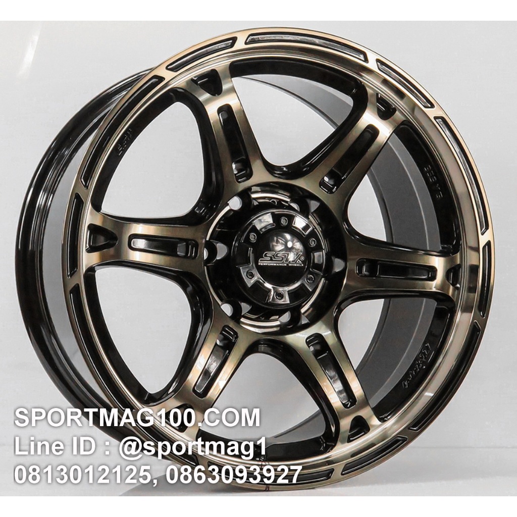ล้อแม็กซ์ SSW S412 ขอบ18นิ้ว 6รู139 สีดำหน้าชา กว้าง9นื้ว Offset25 [22087]