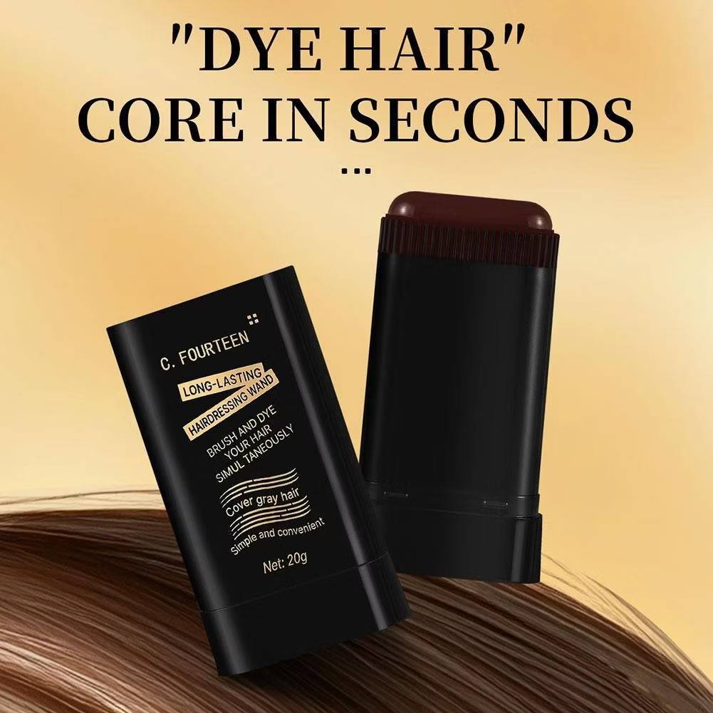 C.313.หวีย้อมผม FOURTEEN ย้อมผม ปกปิดผมหงอก ผงย้อมผมแบบแท่ง หวีย้อมผมปกปิดผมหงอก ปิดผมขาว กันน้ำ - รูปที่ 7