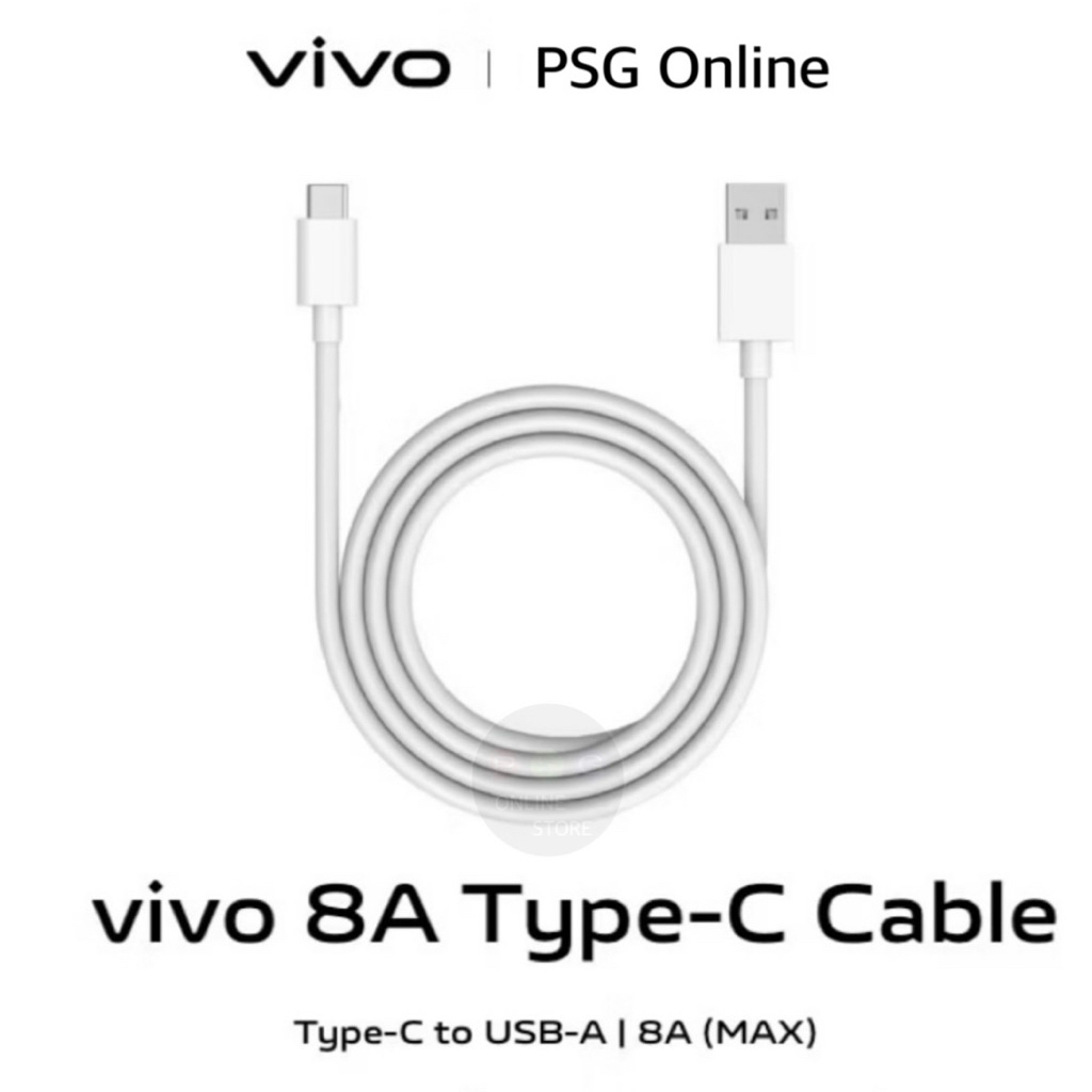 สายชาร์จ vivo usb type-c 8A vivo usb type-c 8A cable ประกันศูนย์ vivo
