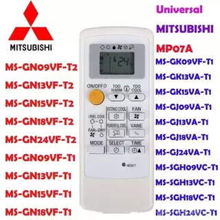 รีโมทคอนโทรล MP07A ใหม่สําหรับ Mitsubishi AC MH08B MP04B MSZ-GA50VA