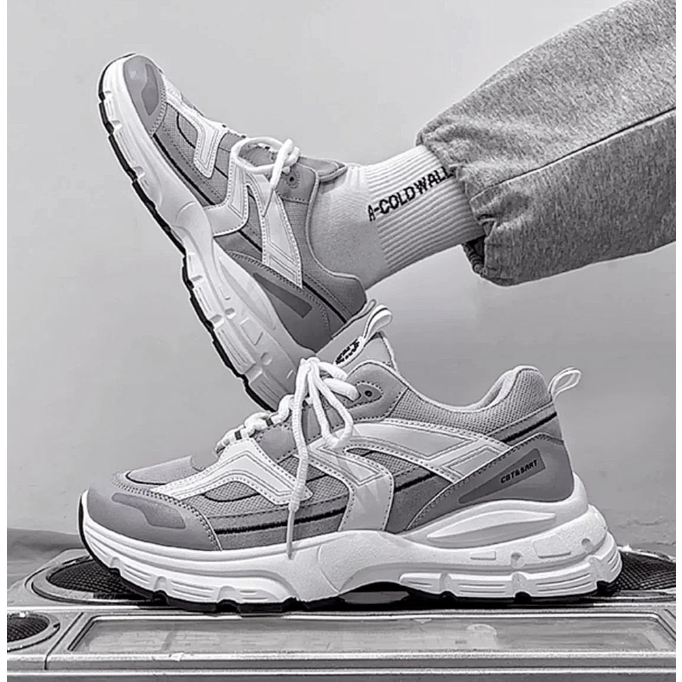 Mavis รองเท้าผ้าใบผู้ชาย แฟชั่น ผูกเชือกแบบสวม ทรงสปอร์ต เสริมส้น ระบายอากาศ เบา ใส่สบาย NO.M152 พร้อมส่ง - รูปที่ 6