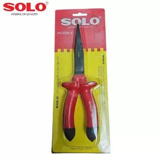 Solo No.9208-8" คีมหุ้มฉนวนกันไฟฟ้าโซโล ปากแหลม
