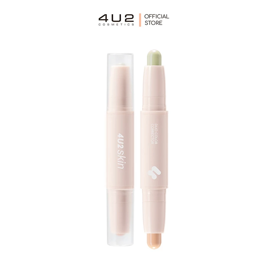 4U2 SKIN DUO COLOR CORRECTOR - คอร์เรคเตอร์สติ๊ก 4u2Corrector คอลเลคเตอร์สีพีช Correctorใต้ตา