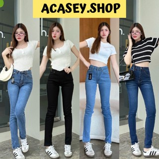 Acasey กางเกงยีนส์ผู้หญิง ขายาว ทรง Skinny เนื้อผ้ายืดหยุ่น