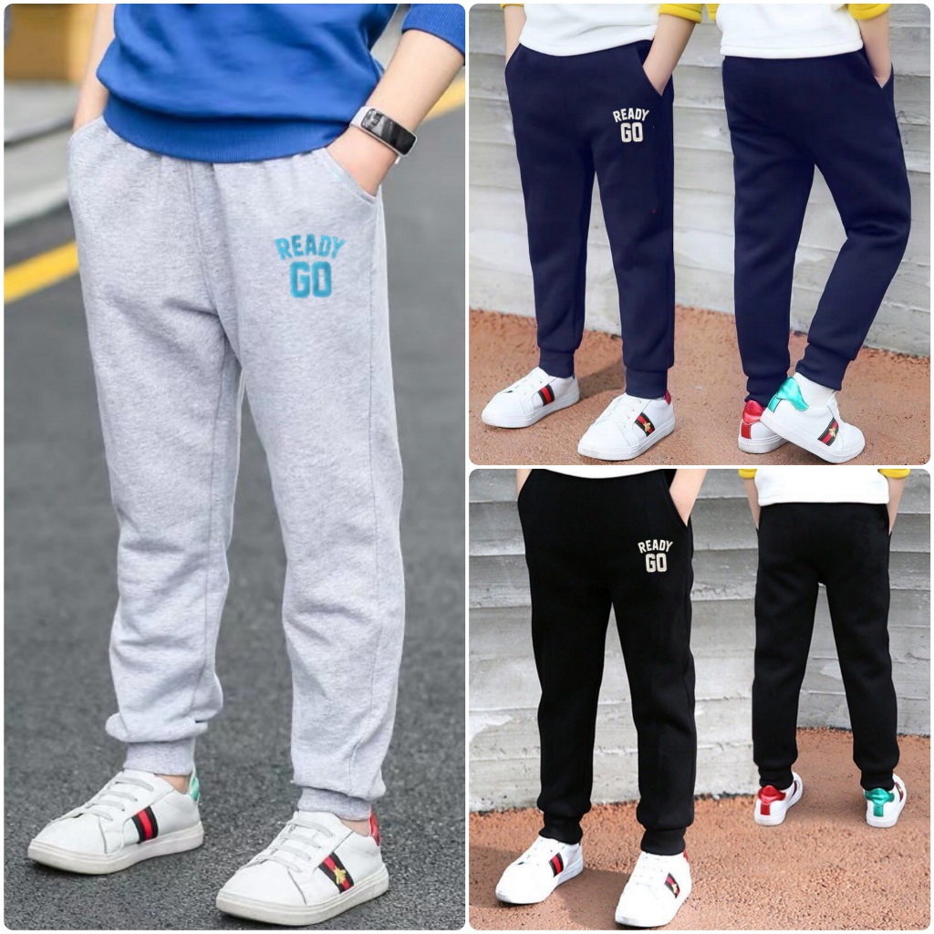 🔥พร้อมส่ง จากไทย🔥กางเกงเด็ก ขายาว ไซส์ 120 - 160 ซม. ผ้ายืด นิ่ม