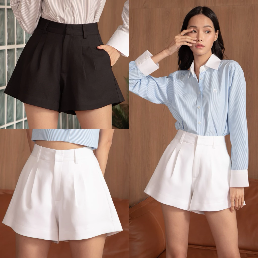 Marr.raiment | Elle Shorts 🪡[เฉพาะกางเกงขาสั้น] มีซับใน อัดกาวทั้งตัว