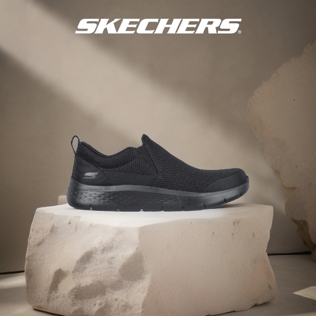 Skechers สเก็ตเชอร์ส รองเท้าผู้ชาย Men GOwalk Flex Impeccable II Walking Shoes - 216492-BBK Air-Cooled Goga Mat