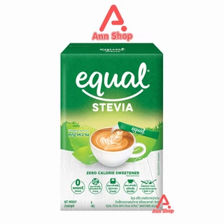 Equal Stevia 40,100 Sticks [1 กล่อง] CC 210X อิควล สตีเวีย ผลิตภัณฑ์ให้ความหวานแทนน้ำตาล 40,100 ซอง, 0 แคลอรี
