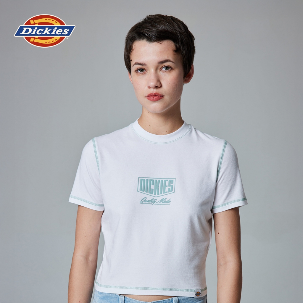 DICKIES WOMENS SS TEES - WHITE - เสื้อยืด เสื้อยืดแขนสั้น ผู้หญิง