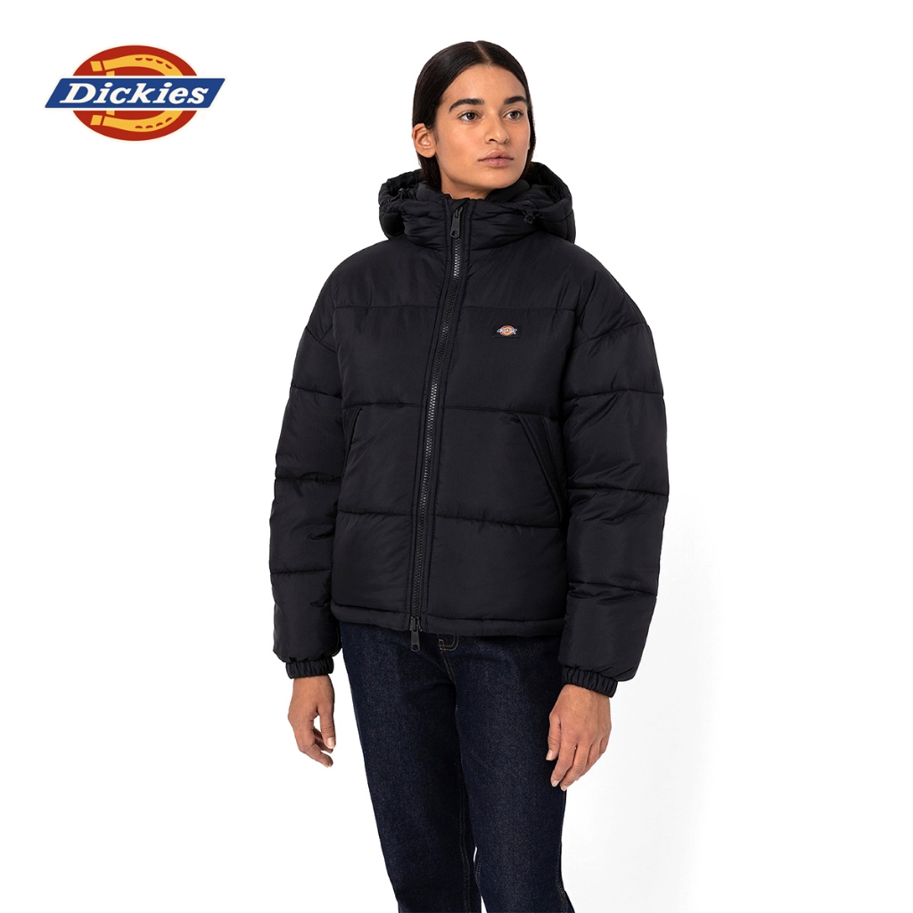 DICKIES WOMENS ALATNA PUFFER JACKET - BLACK - เสื้อแจ็กเก็ต ผู้หญิง