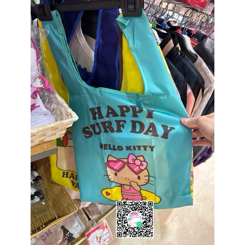 (พร้อมส่ง) ถุงผ้า eco bag kitty แทน คิตตี้แทน นำเข้าจากญี่ปุ่น 🇯🇵