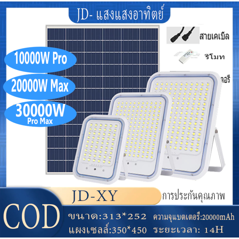 2025 รูปแบบใหม่ แสงแสงอาทิตย์ สปอร์ตไลท์ LED ไฟสวนโซล่าเซลล์ ไฟ LED กันน้ำ ทนทาน ป้องกันฟ้าผ่า ไฟถนน ยอดขายอันดับ1