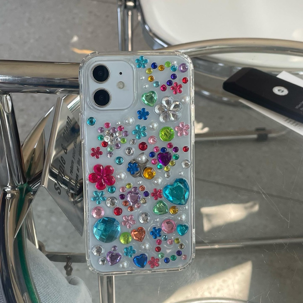 พร้อมส่ง💌 เคสเรซิ่น crystals สไตล์น้องฮันนิ
