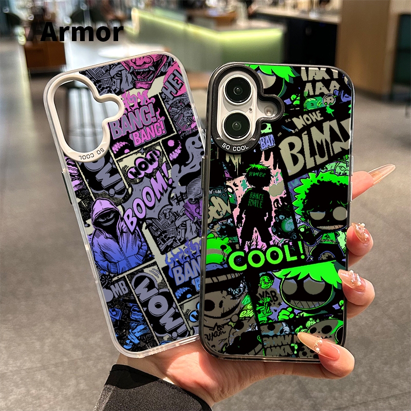🔥เคสโทรศัพท์แอปเปิ้ล🔥 ทนต่อสิ่งสกปรก 11 12 13 14 15 Pro Max XS X XR 7 8 14Plus ป้องกันการชนกัน รุ่นเย็น มีหลายสี วงดนตรี