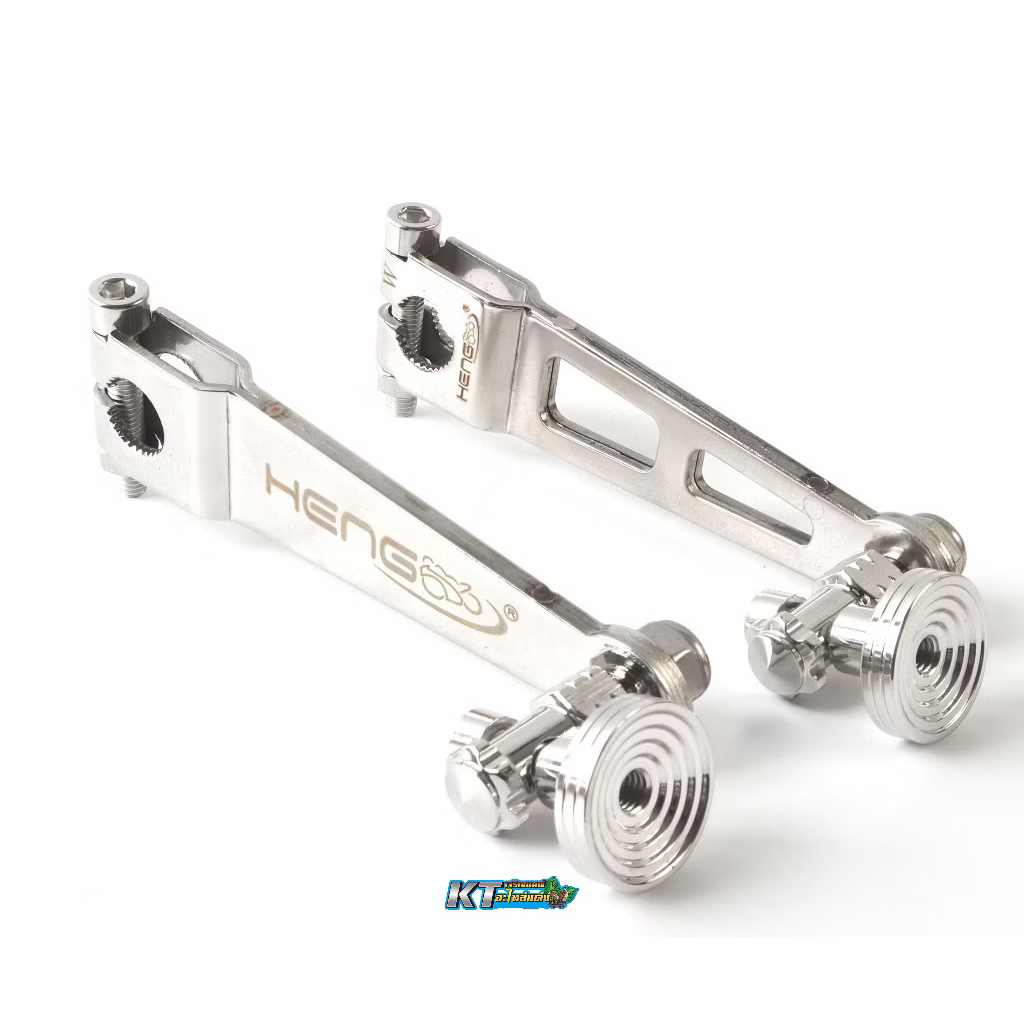 มือลิงเบรคหลัง สแตนเลส พร้อมตัวตั้ง เงาสวย ไม่ขึ้นสนิม ใส่ Wave ทุกรุ่น งาน Heng screw แท้