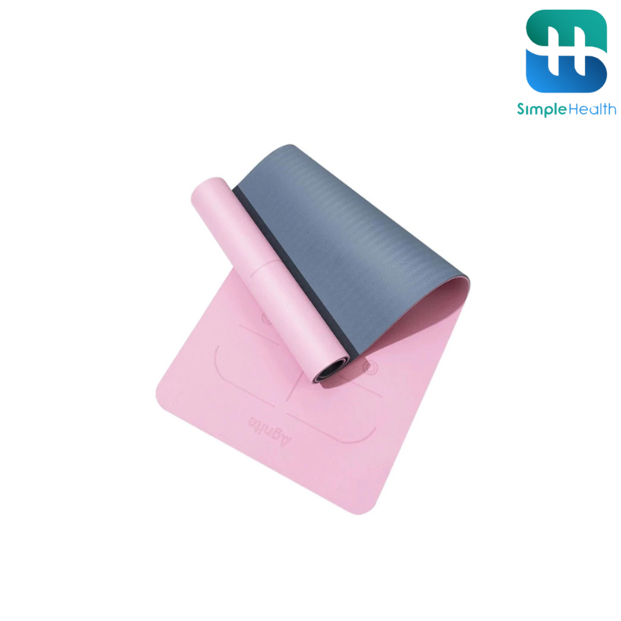 Simple Healthcare เสื่อโยคะ เบาะรองออกกำลังกาย Yoga Mat กันลื่น หนานุ่ม ทนทาน สะดวก พกพาได้ง่าย