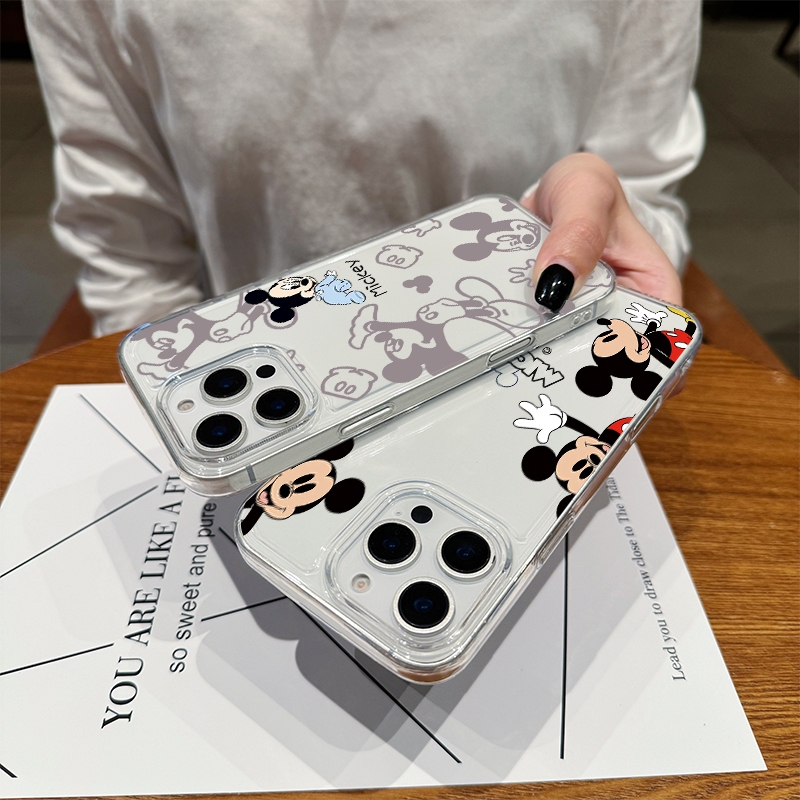 🔥เคสไอโฟน🔥 TPU นิ่มกันกระแทก เคสโทรศัพท์ iPhone 11 12 13 14 15 Pro Max XR XS X 7 8P มิกกี้น่ารัก - รูปที่ 6